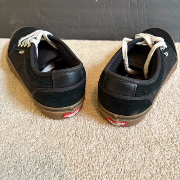 Vans Skate Boarding Shoes Canvas Low Top Men's Size 10.5 Black 721356 - Picture 4 of 10